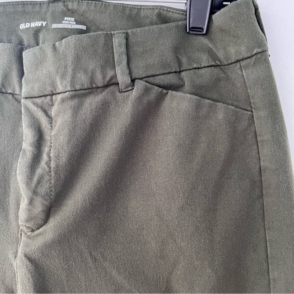 Old Navy Green Pixie High Rise Pant Size 12 - Picture 4 of 6